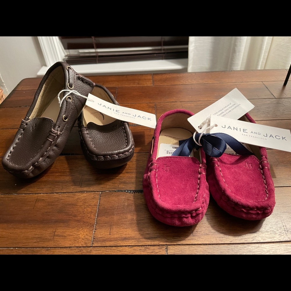 NWT *PAIR* of Janie and Jack Driving Shoe